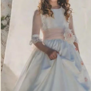 Vestido manga larga con cinturón